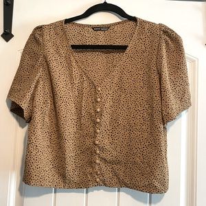 SHEIN leopard top